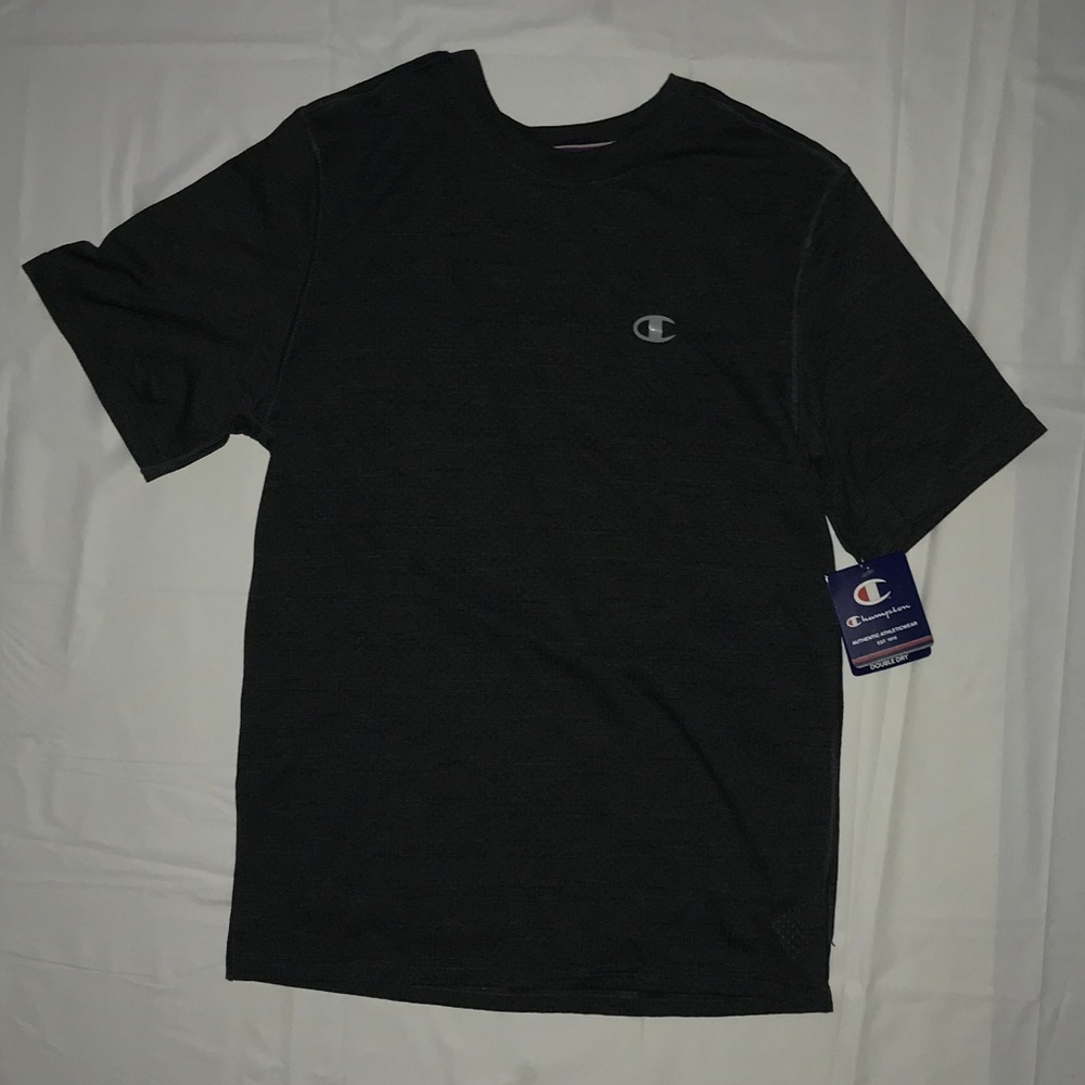 Champion Mens Double Dry Heathered Mesh T-Shirt
